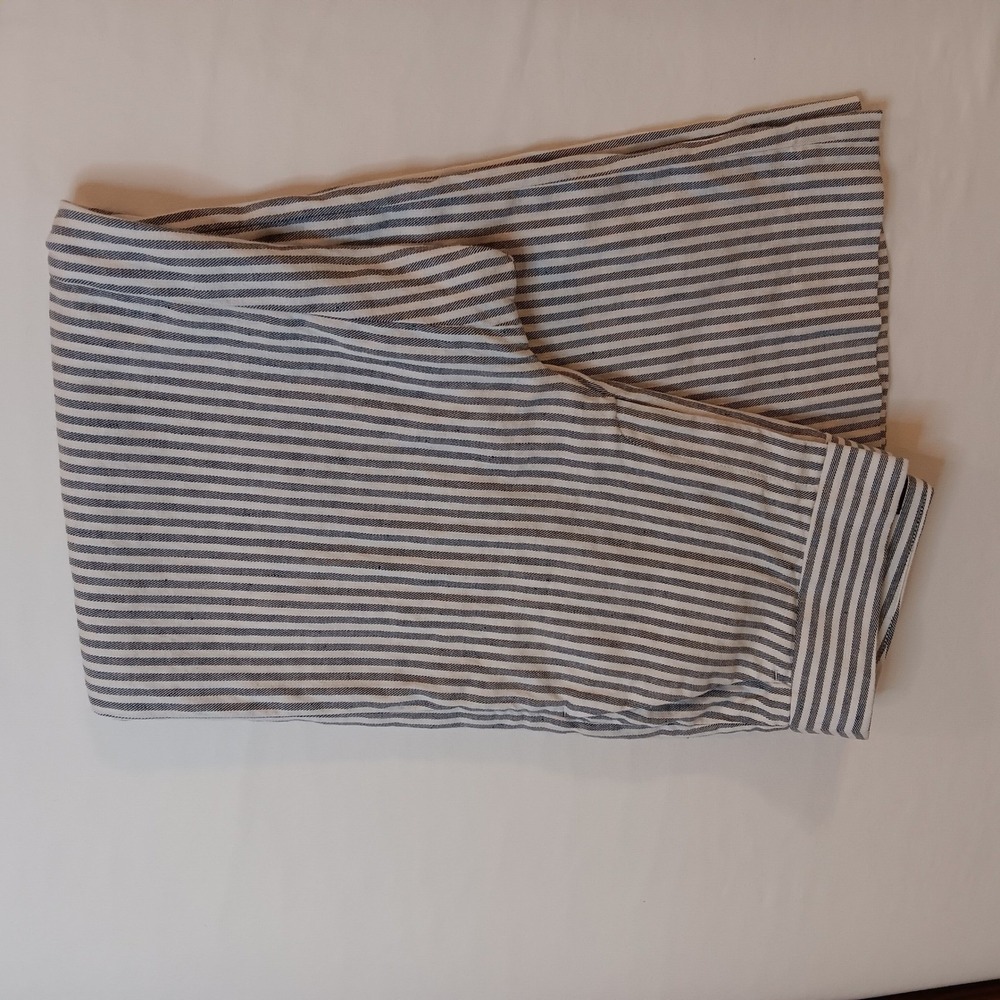 Banana Republic Striped Wide Leg Linen Blend Pants Women's Size‎ 6